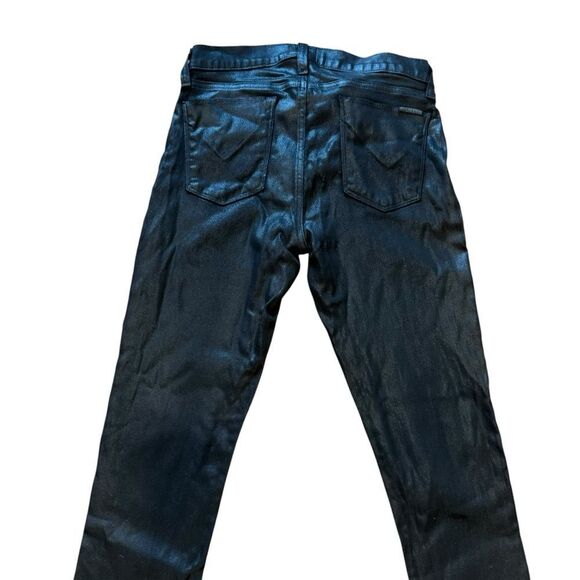 Revolve Hudson Noir Coated Krista Super Skinny in Black With A Shine - Picture 8 of 10